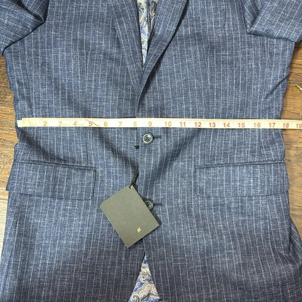 NWT J. Hilburn 100% Wool  Single Breasted Bespoke Blazer‎